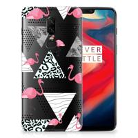 OnePlus 6 TPU Hoesje Flamingo Triangle