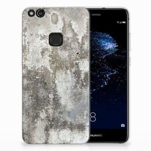 Huawei P10 Lite TPU Siliconen Hoesje Beton Print