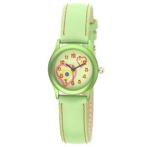 Coolwatch Kinderhorloge Sunshine Love heart staal/leder groen 25 mm