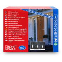 Konstsmide Lichtgordijn ijspegels Buiten 24 V 20 LED Warmwit (l x b x h) 9 m x 400 cm x 22 cm