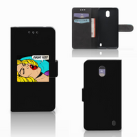 Nokia 2 Wallet Case met Pasjes Popart Oh Yes - thumbnail