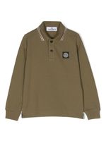 Stone Island Junior polo à patch logo - Vert