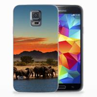 Samsung Galaxy S5 TPU Hoesje Olifanten