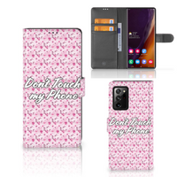 Samsung Galaxy Note20 Ultra Portemonnee Hoesje Flowers Pink DTMP