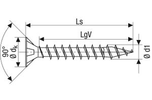 Spax pk pozi rvs 4,5x50(200)