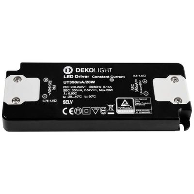 Deko Light FLAT, CC, UT LED-driver Constante stroomsterkte 20 W 0.35 A 2 - 57 V/DC