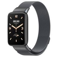 By Qubix - Milanese bandje - Space grey - Compatible met Xiaomi Smart Band 7 Pro - Compatible Xiaomi bandje