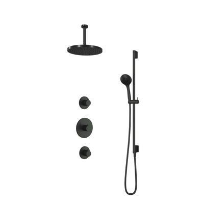 Hotbath Cobber IBS20CR inbouwdouche met 3s handdouche, 15cm plafondbuis, 30cm hoofddouche en glijstang chroom