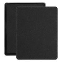 Lunso - Geschikt voor Kobo Aura edition 1 (6 inch) - Vegan saffiano leren sleepcover hoes - Zwart