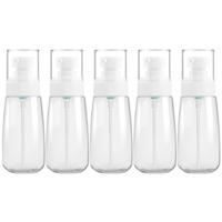 5 STKS reizen plastic flessen lekvrije draagbare reisaccessoires kleine flessen containers 80ml (transparant)