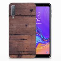 Samsung Galaxy A7 (2018) Bumper Hoesje Old Wood