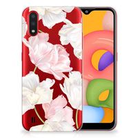 Samsung Galaxy A01 TPU Case Lovely Flowers - thumbnail