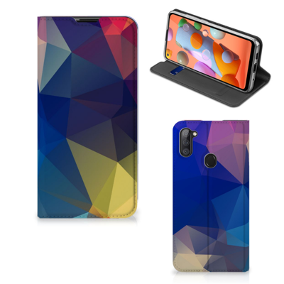 Samsung Galaxy M11 | A11 Stand Case Polygon Dark