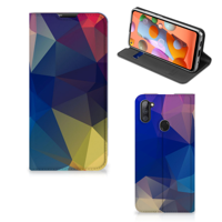 Samsung Galaxy M11 | A11 Stand Case Polygon Dark
