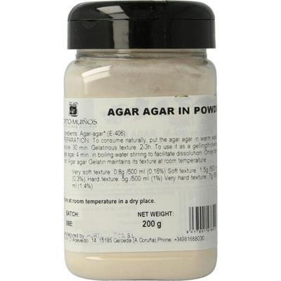Porto Muinos Agar agar poeder bio (200 Gram)