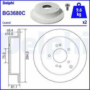 Remschijf BG3680C