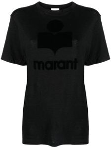 MARANT ÉTOILE t-shirt Zewel à logo floqué - Noir