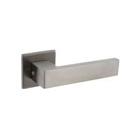 Intersteel Deurkruk Amsterdam op vierkante rozet 50x50x5 mm rvs geborsteld - thumbnail