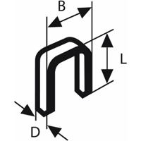 Niet TK40 35G, 1,2 mm, 35 mm, verzinkt 5000 stuk(s) Bosch Accessories 2608200704 Afm. (l x b) 35 mm x 5.8 mm - thumbnail