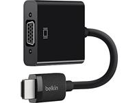 Belkin HDMI-/VGA-adapter met micro-USB naar stroom., zwart