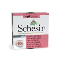 Schesir Cat in Gelatina Adult 85 gr Tonijn met zeeas