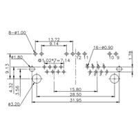 Weidmüller RJ45C5 R12U 1.7N4G/Y RL 2661430000 Bus Aantal polen 16 Zwart 240 stuk(s)