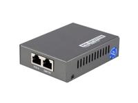 LevelOne Splitter POS-3000 1x GE/5~12V DC Gigabit PoE Plus splitter/zwart
