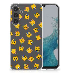 TPU bumper voor Samsung Galaxy A34 Katten Emojis