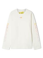 Off-White Kids t-shirt en coton à imprimé Arrow - Blanc