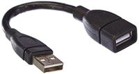 Delock Kabel USB 2.0-A stekker > bus shapecable 15 cm