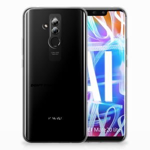 Huawei Mate 20 Lite Silicone-hoesje Gun Don't Touch My Phone