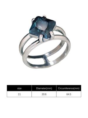Vintage Blue Zircon Ring