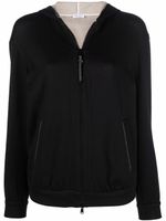 Brunello Cucinelli hoodie zippé à détail Monili Signature - Noir