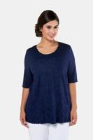 Ulla Popken T-shirt, kant, ronde hals - Grote Maten