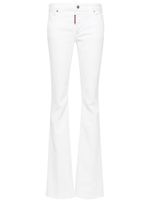 DSQUARED2 jean évasé à taille mi-haute - Blanc