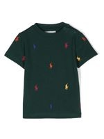 Ralph Lauren Kids t-shirt en coton à logo Polo Pony - Vert - thumbnail