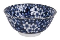 Blauw/Witte Kom - Mixed bowls - 14.8 x 7cm 500ml - thumbnail