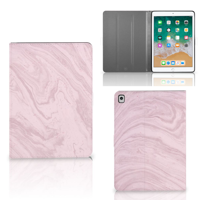 Apple iPad 9.7 (2018) Leuk Tablet hoesje Marble Pink - Origineel Cadeau Vriendin