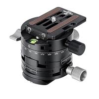 Leofoto - G2 Geared Panning Clamp met NP-60 Quick Release Plate - Eenvoudig te plaatsen op Leofoto Ballhead - G2+NP-60