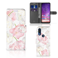 Motorola One Vision Hoesje Lovely Flowers