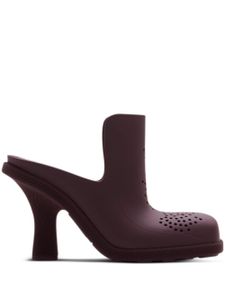 Burberry mules Highland à talon haut - Rouge