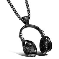 Mendes heren kettinghanger Headphone Black