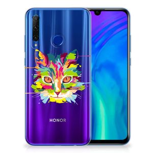 Honor 20 Lite Telefoonhoesje met Naam Cat Color