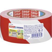 tesa UNIVERSAL 58134-00000-00 Markeringstape tesa Signal Rood, Wit (l x b) 66 m x 50 mm 1 stuk(s)