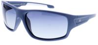 H.I.S zonnebril gepolariseerd unisex rechthoekig blauwgrijs