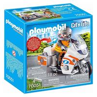 PLAYMOBIL City Life Spoedarts Op Motor Met Knipperlicht - 70051