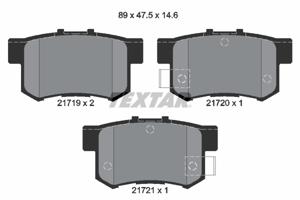 Remblokkenset, schijfrem TEXTAR, u.a. für Rover, Honda, Acura, MG, Suzuki