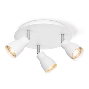 Home sweet home LED opbouwspot Alba 3 lichts Ø 22 cm - wit