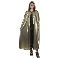 Gouden cape voor volwassenen One size  - - thumbnail