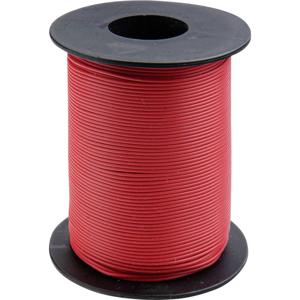 Donau Elektronik 105-0-100 Schakeldraad 1 x 0.20 mm² Rood 100 m